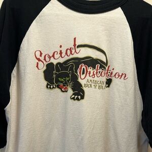 Social Distortion size 2XL 3/4 length sleeves T shirt